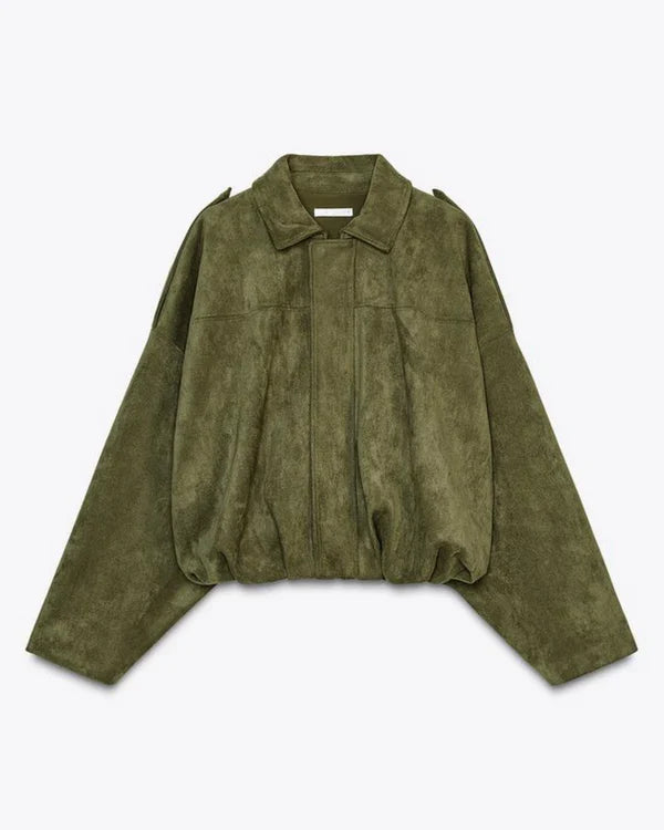 HAILEY | SUÈDE BOMBERJACKET