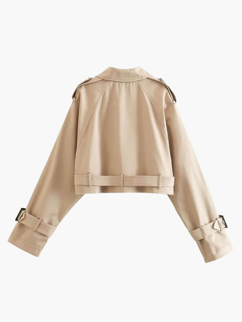NIA | CROPPED TRENCHCOAT