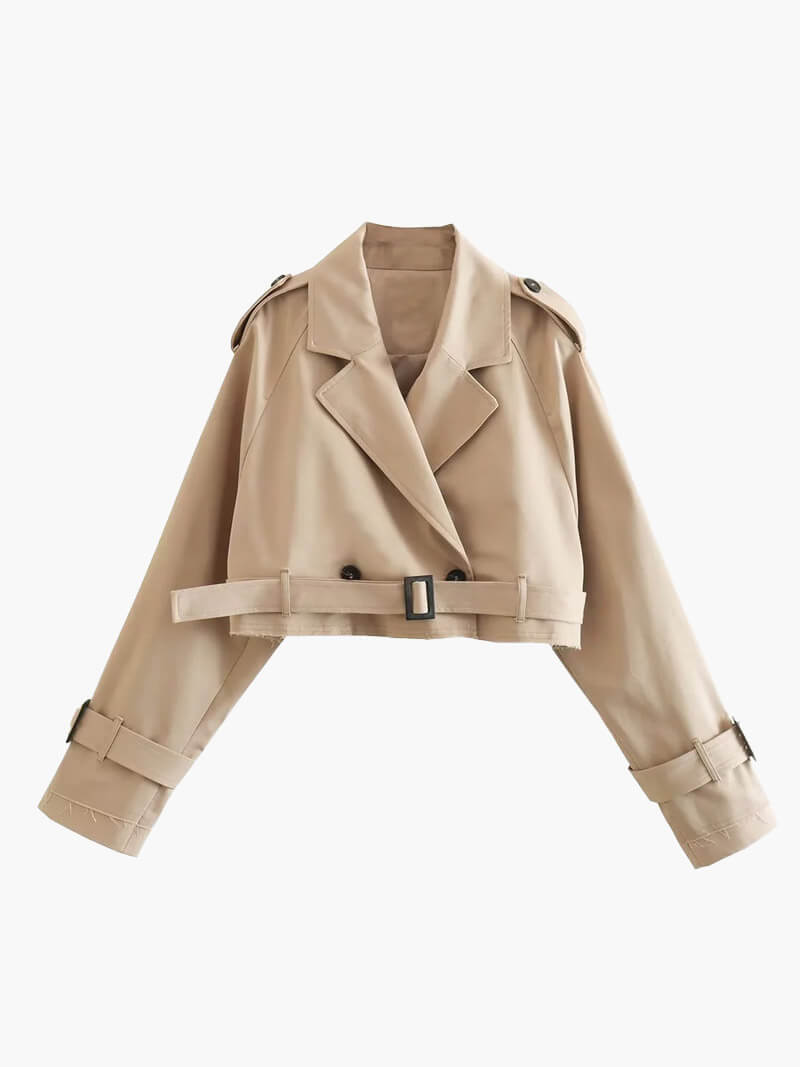 NIA | CROPPED TRENCHCOAT