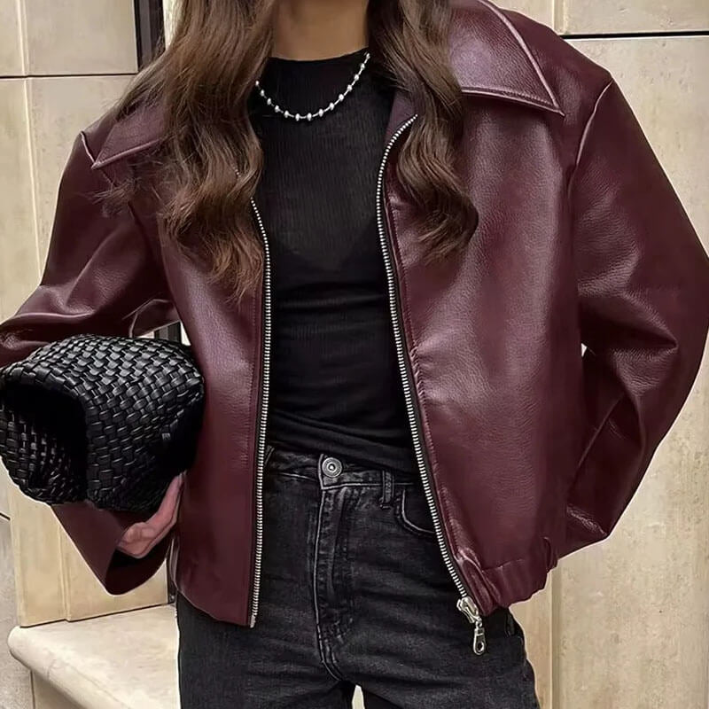 ELLE| LEATHER JACKET