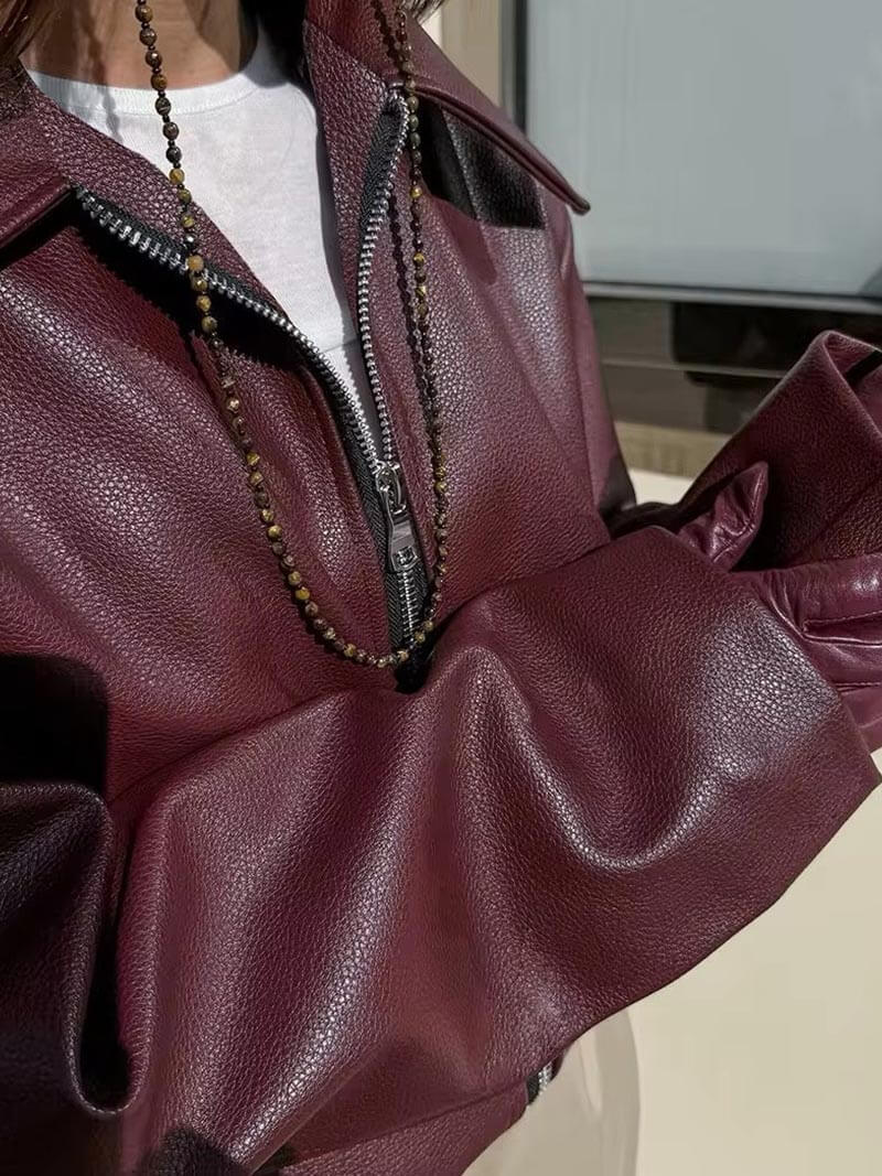 ELLE| LEATHER JACKET