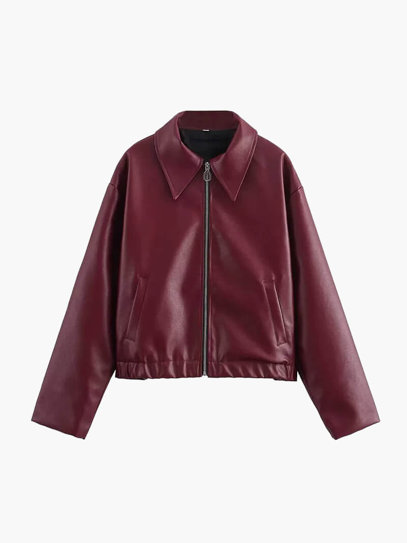 ELLE| LEATHER JACKET