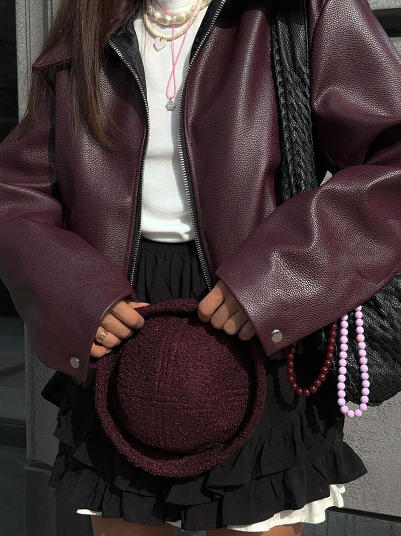 ELLE| LEATHER JACKET