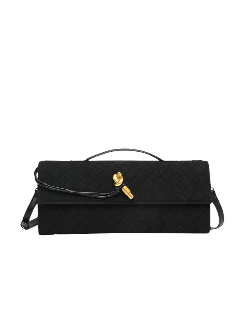 LEANDRA WOVEN CLUTCH