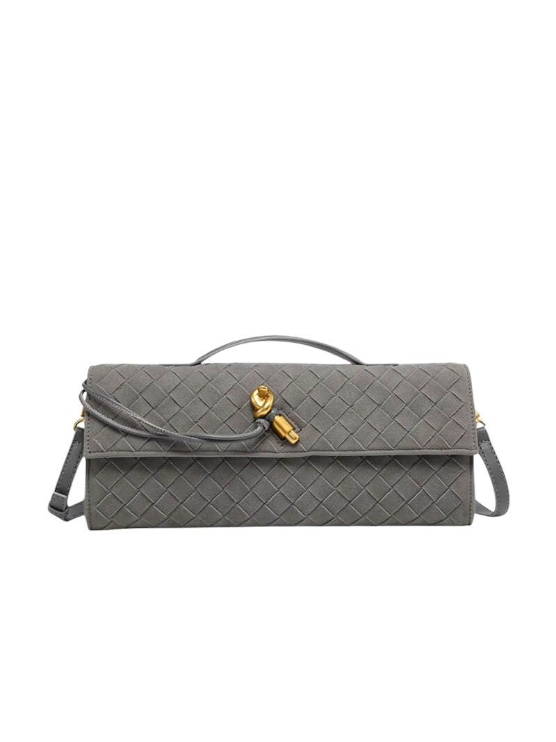 LEANDRA WOVEN CLUTCH