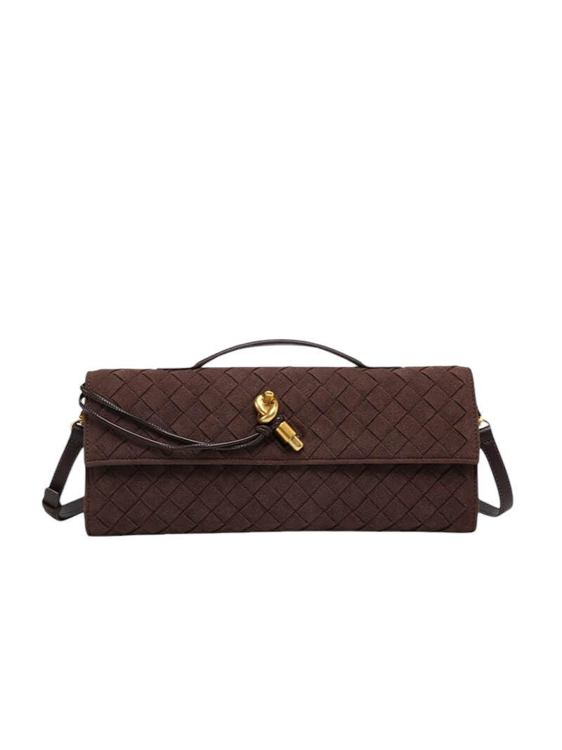 LEANDRA WOVEN CLUTCH