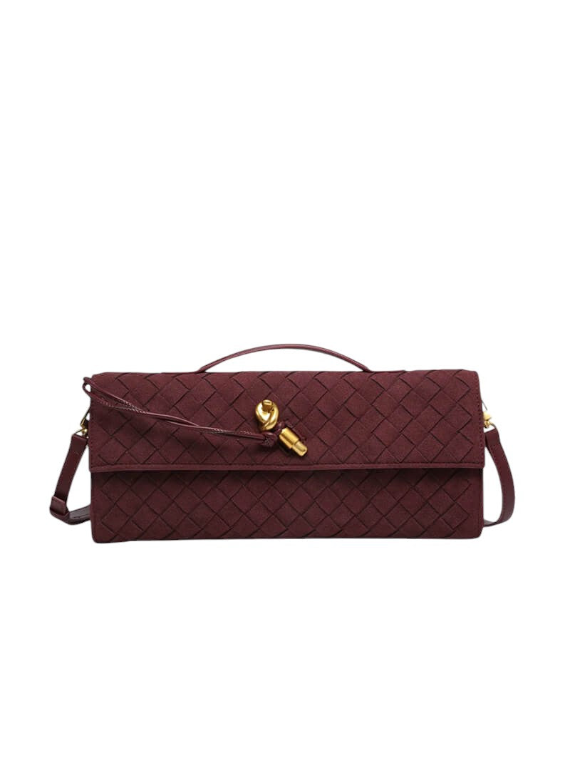 LEANDRA WOVEN CLUTCH