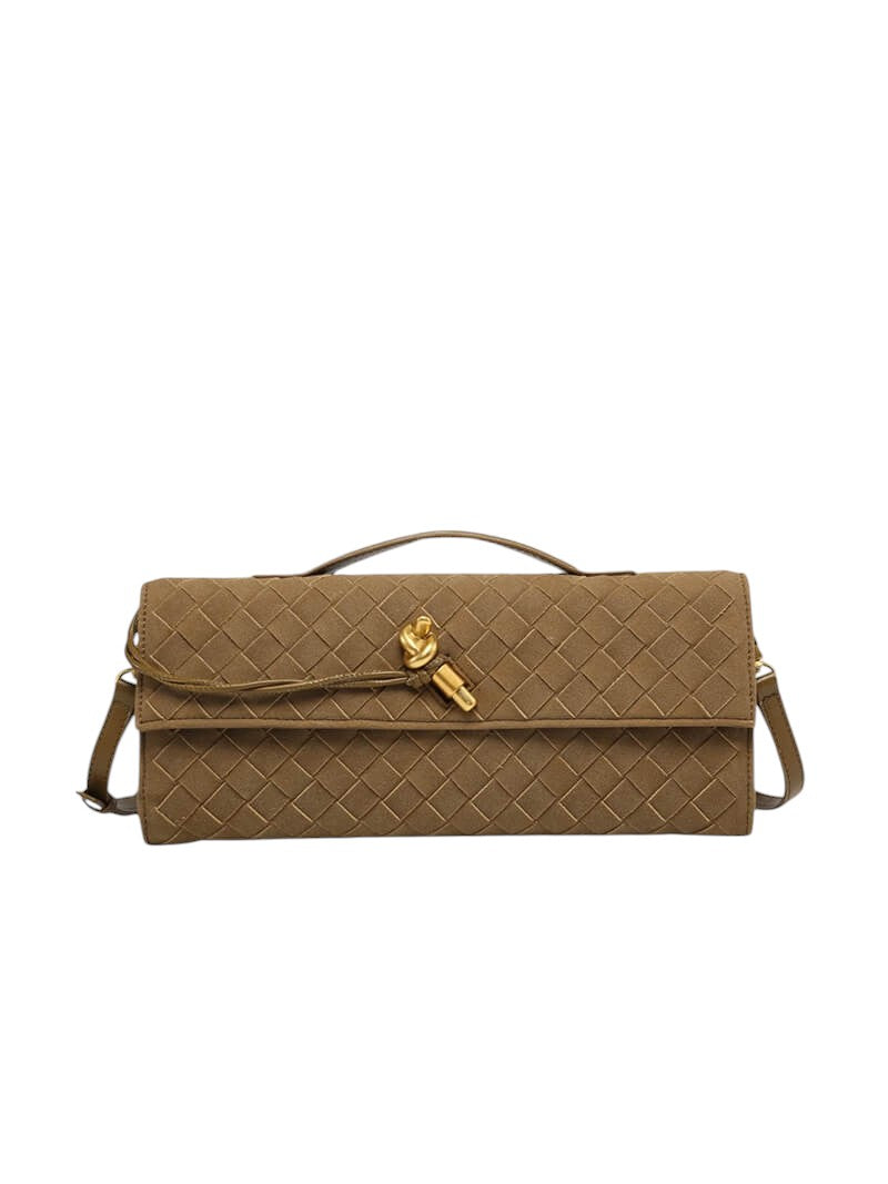 LEANDRA WOVEN CLUTCH